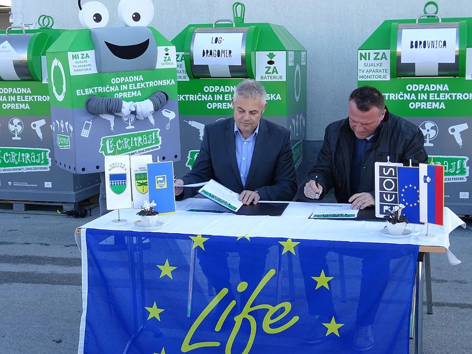 E-cikliranje tudi v občini Vrhnika, Borovnica in Log-Dragomer