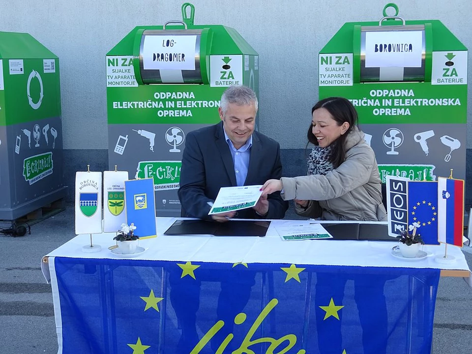 E-cikliranje tudi v občini Vrhnika, Borovnica in Log-Dragomer